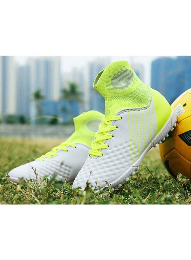 Fashion Cleats Football Soccer Shoes White/Green - Image 3