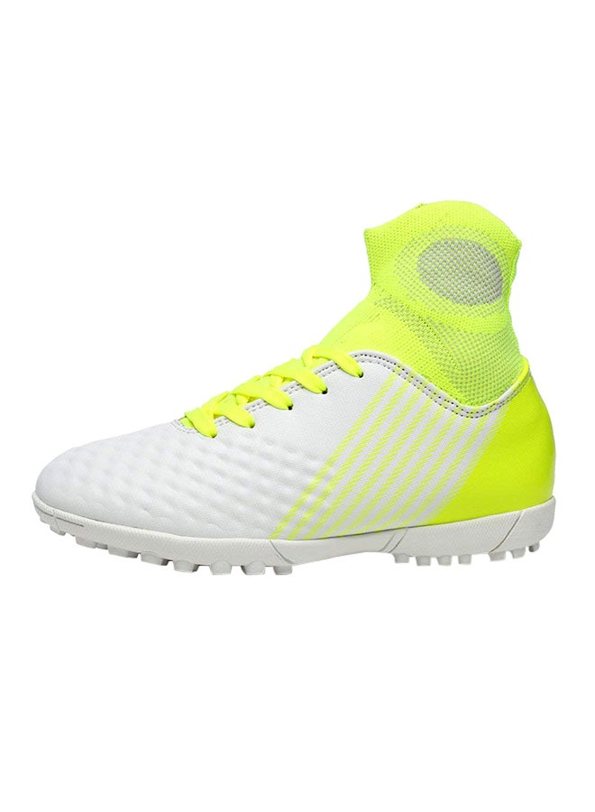 Fashion Cleats Football Soccer Shoes White/Green - Image 1