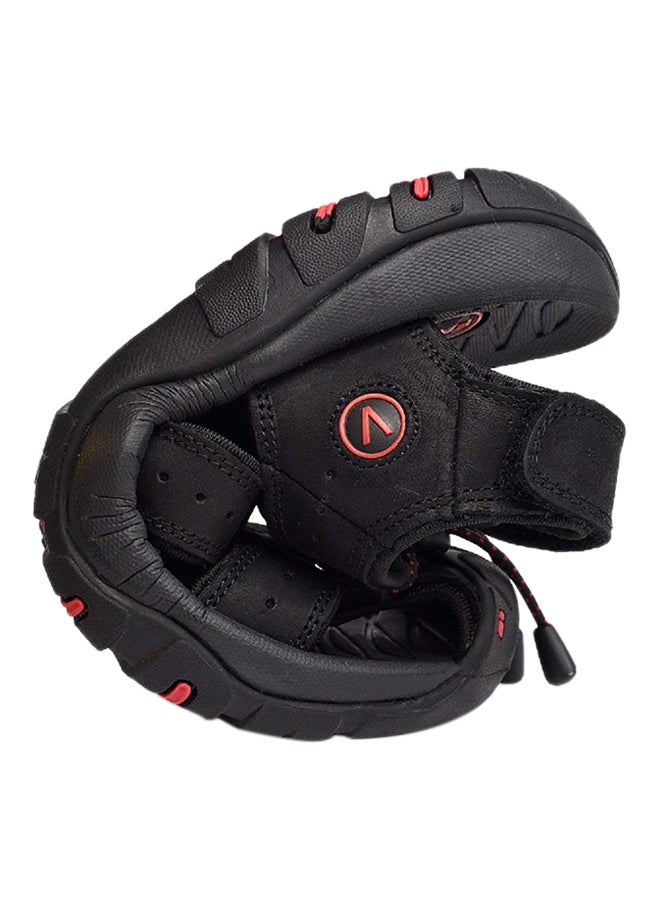 Non Slip Hook & Loop Casual Sandals Black  - Image 3