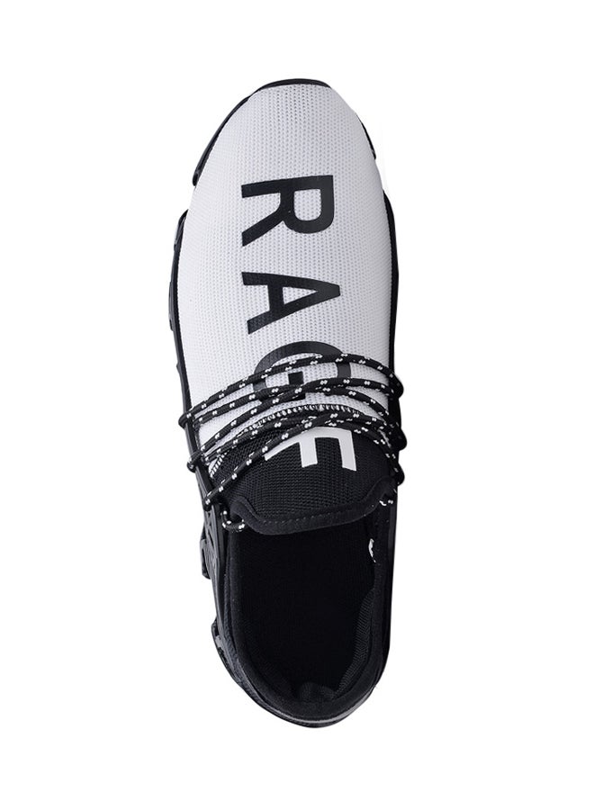 Generic Rubber Sole Trainers White/Black  - Image 2