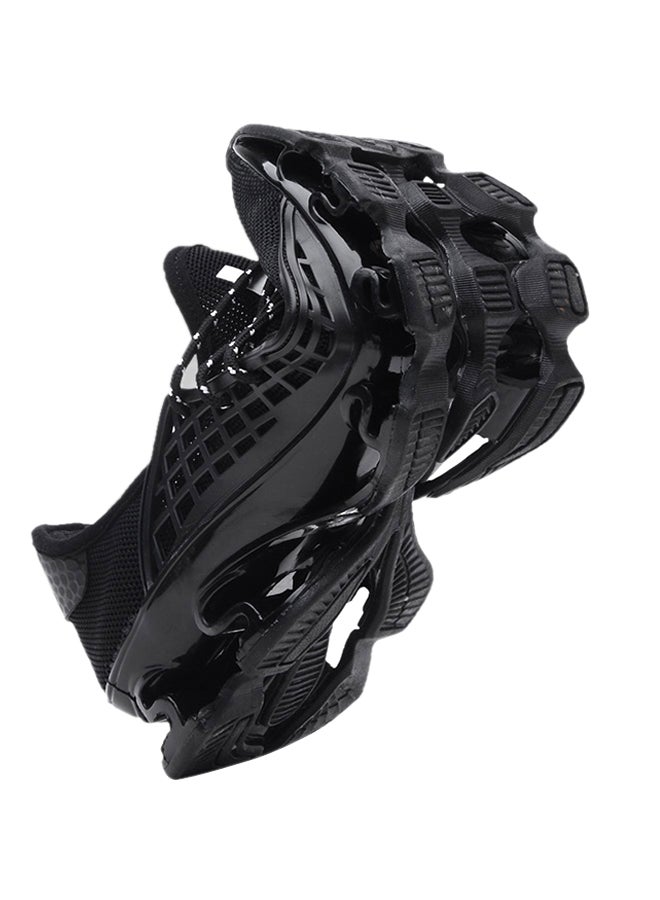 Generic Rubber Sole Trainers White/Black  - Image 3
