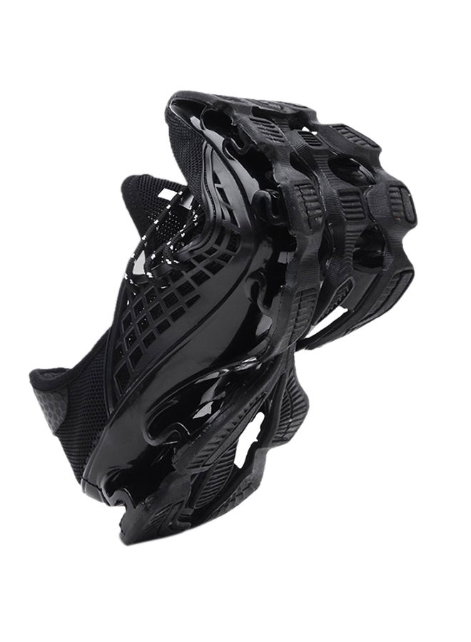 Generic Rubber Sole Trainers Black  - Image 4