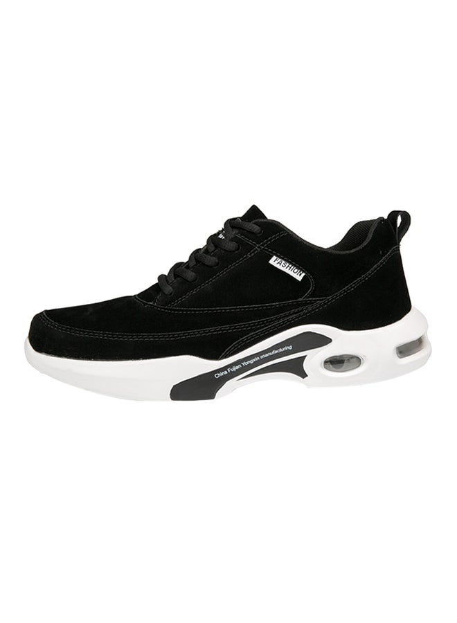 Fashion Lace Up Air Sole Trainers Black - Image 1