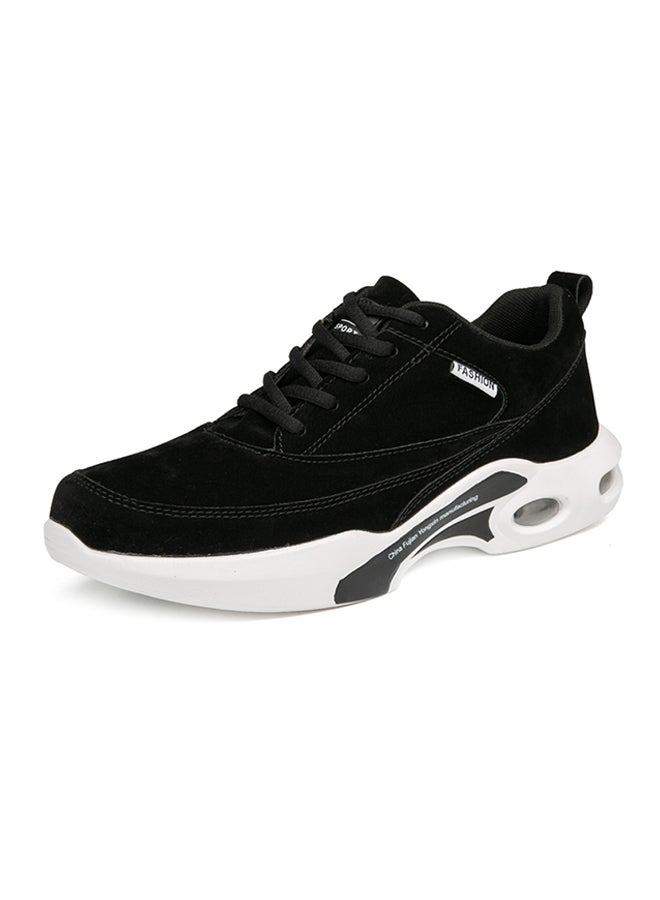 Fashion Lace Up Air Sole Trainers Black - Image 2