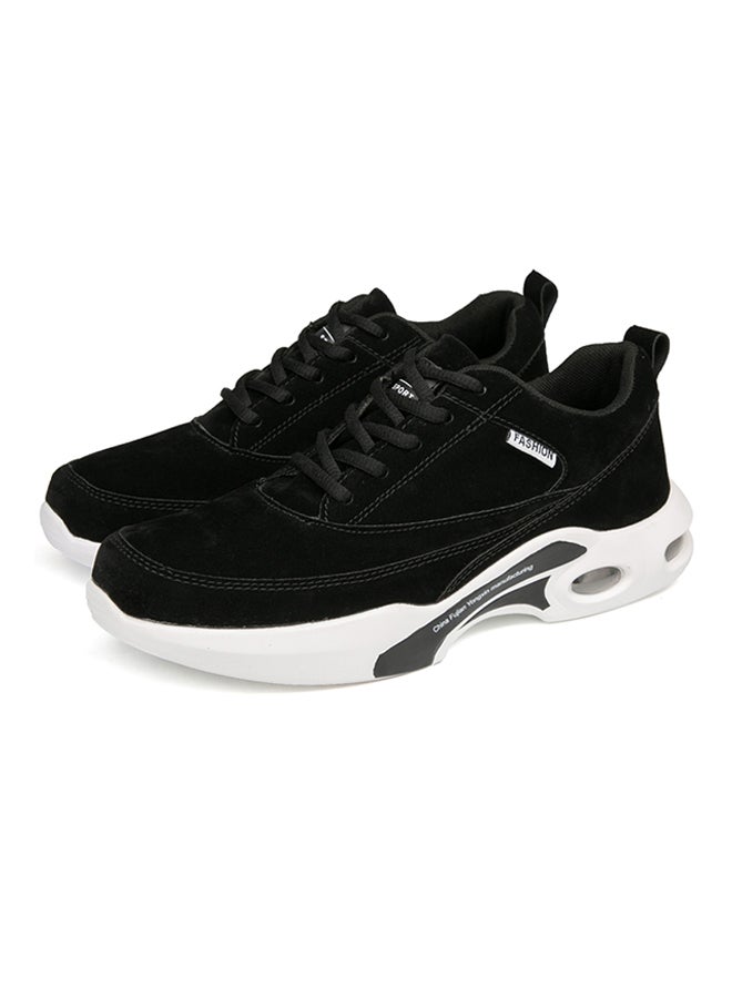 Fashion Lace Up Air Sole Trainers Black - Image 3
