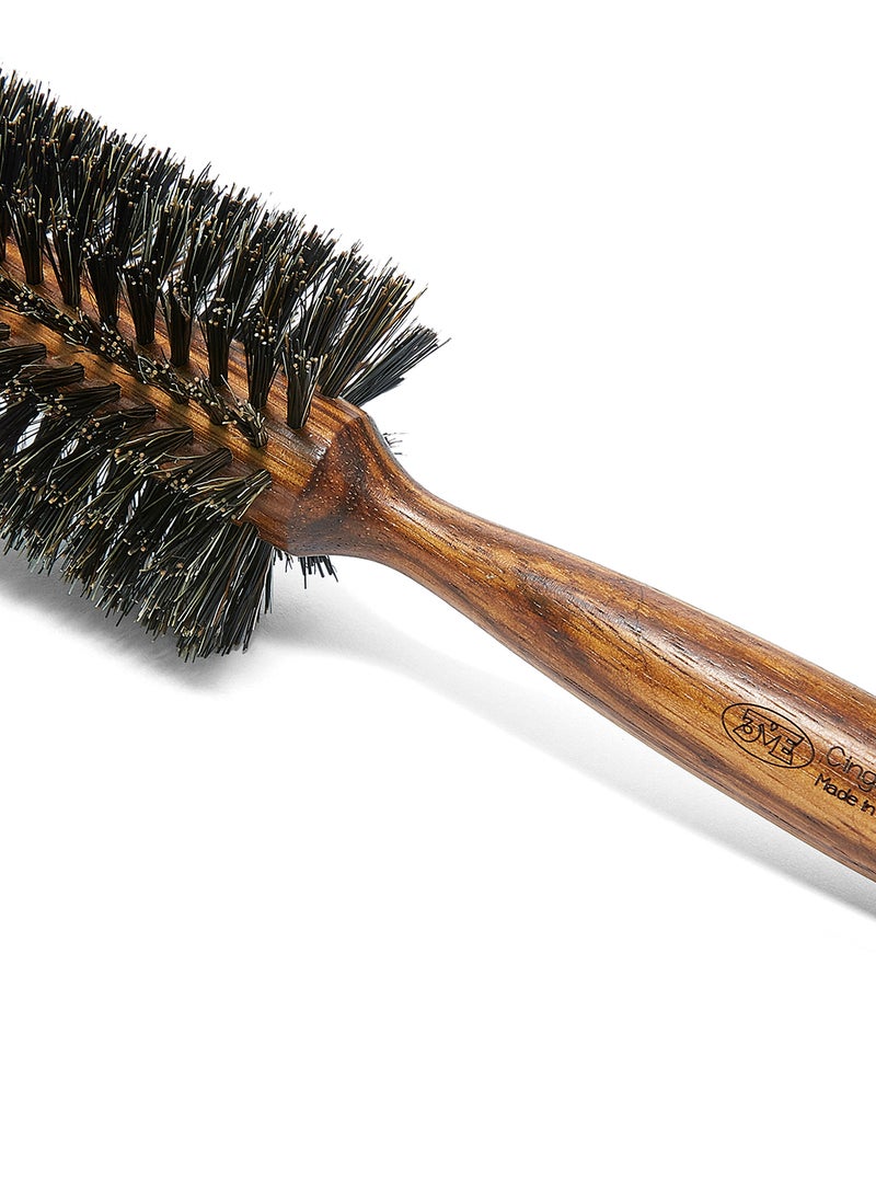 3ME MAESTRI Essence Natural Handle Bristle Brush Black/Brown 75grams  - Image 3