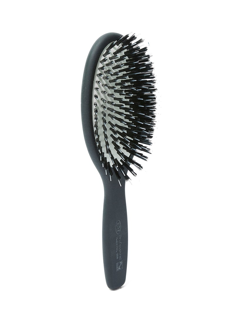 3ME MAESTRI Soft Touch Oval Pneumatic Brush Black/White  - Image 2