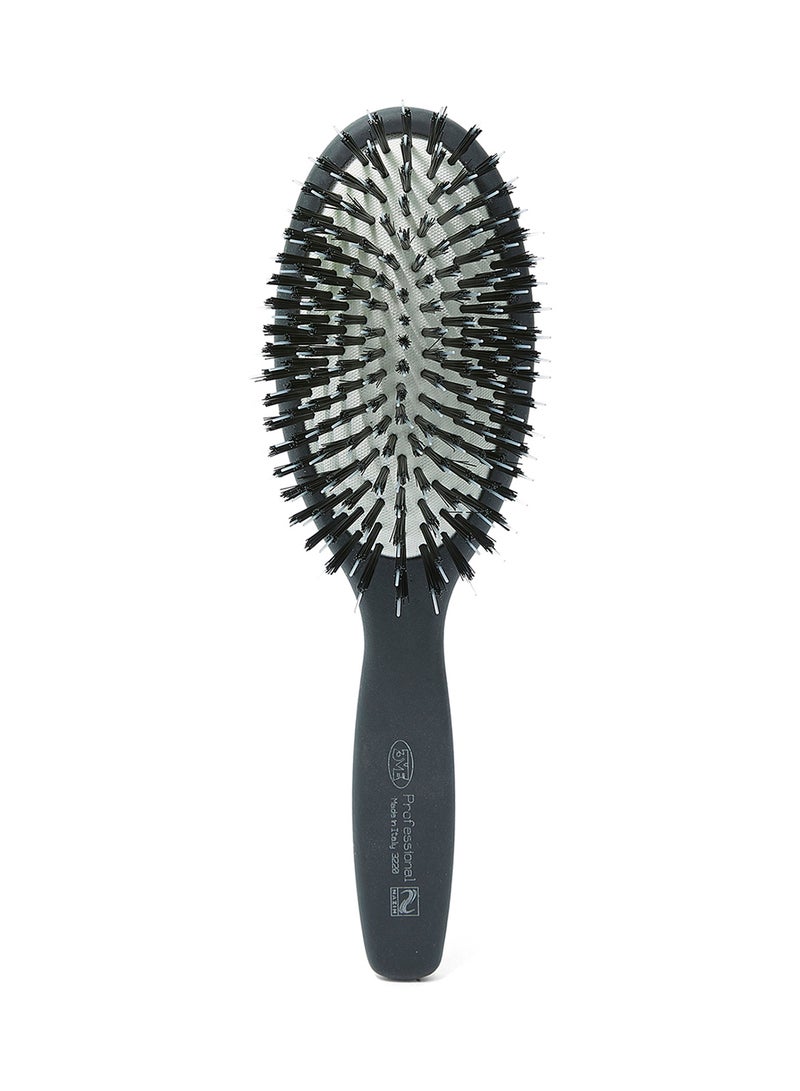 3ME MAESTRI Soft Touch Oval Pneumatic Brush Black/White  - Image 1