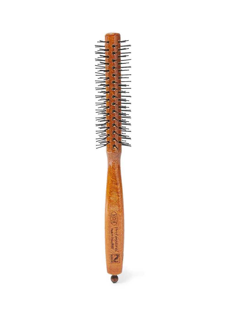 3ME MAESTRI Quadra Natural Handle Bristle Brush Black/Brown 35grams  - Image 1
