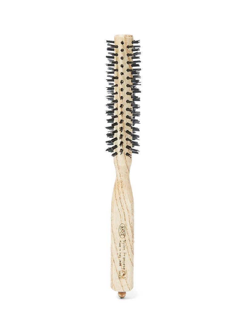 3ME MAESTRI Triangle Natural Handle Bristle Brush Black/Beige 35grams  - Image 1