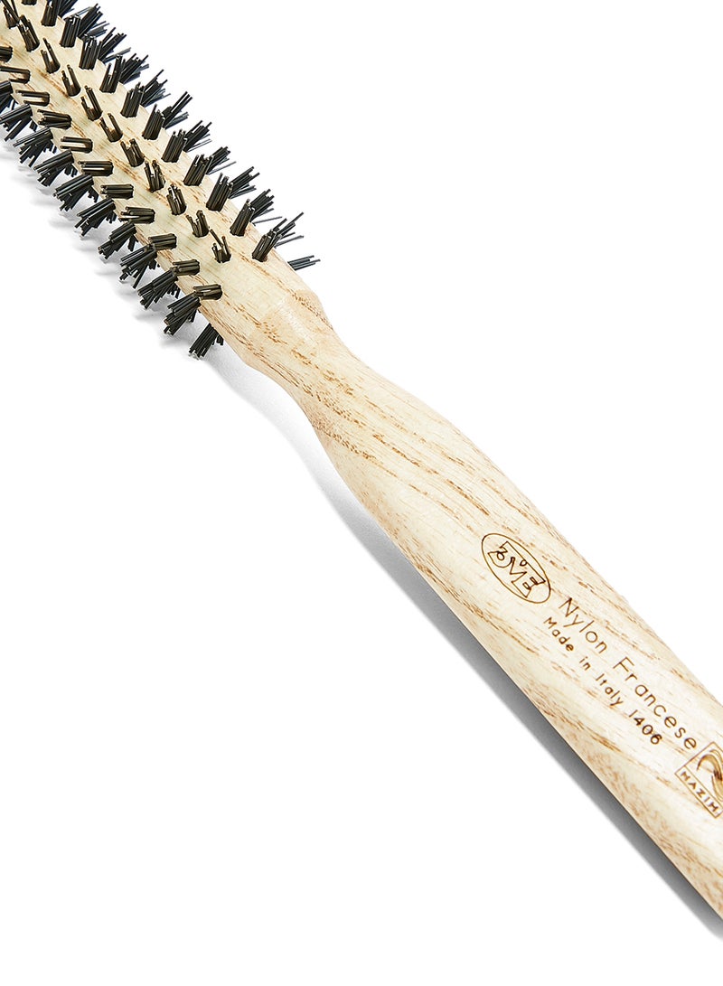 3ME MAESTRI Triangle Natural Handle Bristle Brush Black/Beige 35grams  - Image 3