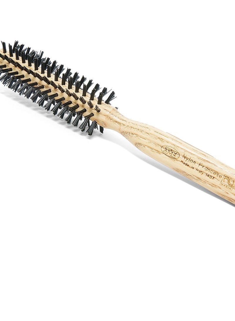 3ME MAESTRI Triangle Natural Handle Bristle Brush Black/Beige 35grams  - Image 3