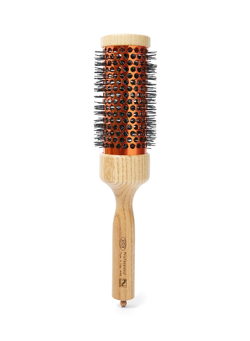 3ME MAESTRI Triangle Natural Handle Bristle Brush Black/Beige/Silver 115grams  - Image 1