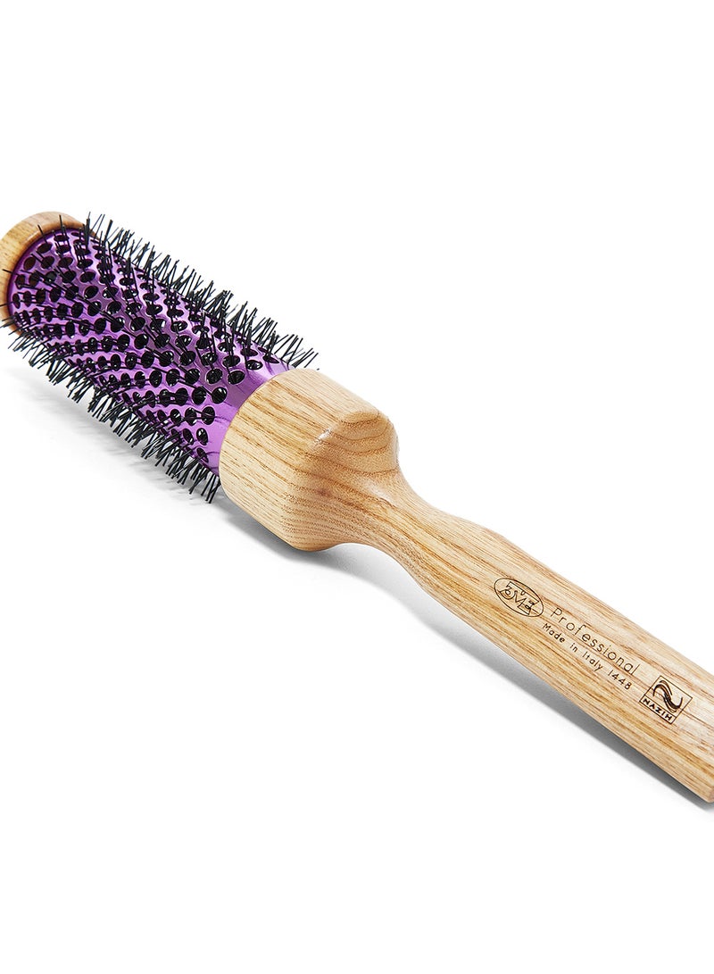 3ME MAESTRI Triangle Natural Handle Bristle Brush Pink/Black/Beige 100grams  - Image 3