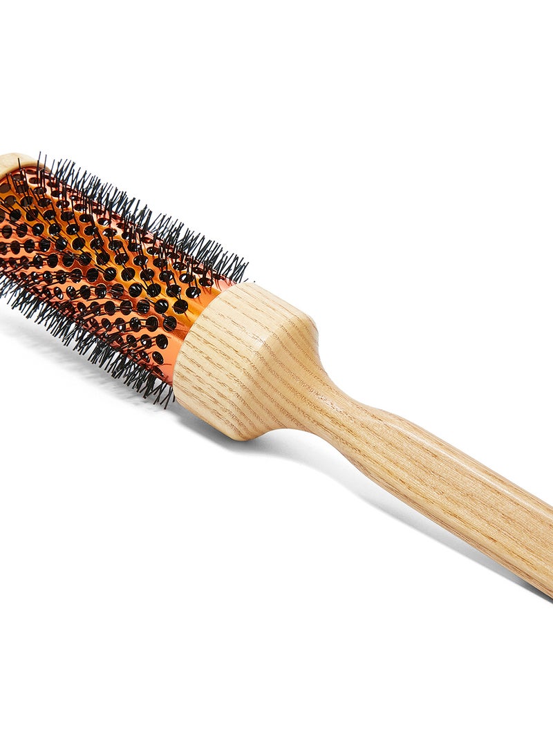 3ME MAESTRI Triangle Natural Handle Bristle Brush Black/Beige/Silver 115grams  - Image 3