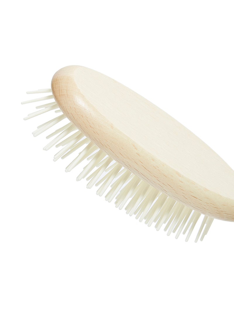3ME MAESTRI Premier Natural Handle Bristle Brush Beige/Yellow 70grams  - Image 4