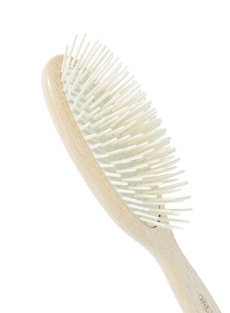 3ME MAESTRI Premier Natural Handle Bristle Brush Beige/Yellow 70grams  - Image 3