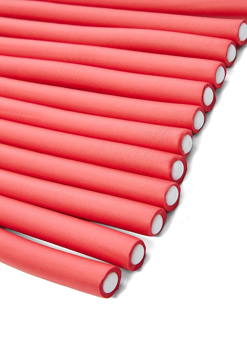 وان تيك بكرات مرنة لتصفيف الشعر أحمر - Image 2