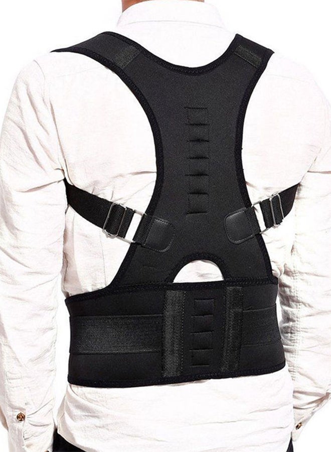 BOOBEAUTY Adjustable Shoulder Clavicle Brace Back Posture Correction Belt Black L - Image 2