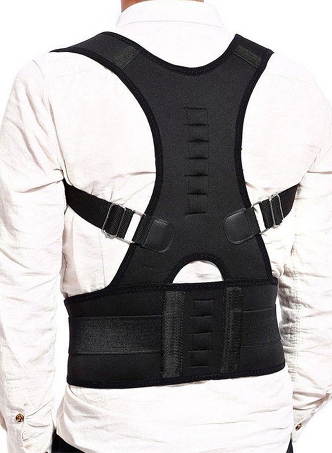 BOOBEAUTY Adjustable Shoulder Back Brace Posture Correction Belt Black M  - Image 2
