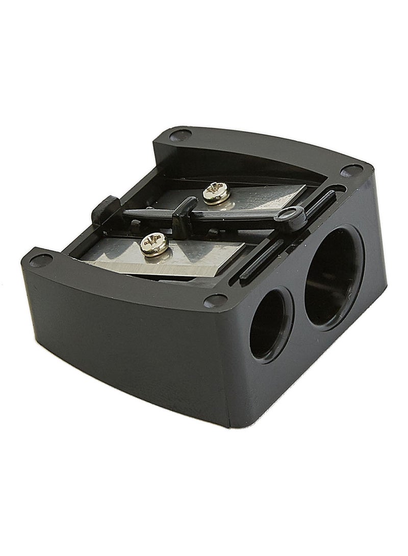 Onetech Dual Hole Sharpener Black/Silver 