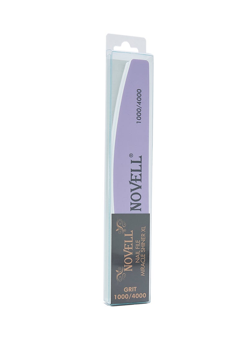NOVELL Miracle Shiner XL Nail File Purple - Image 1