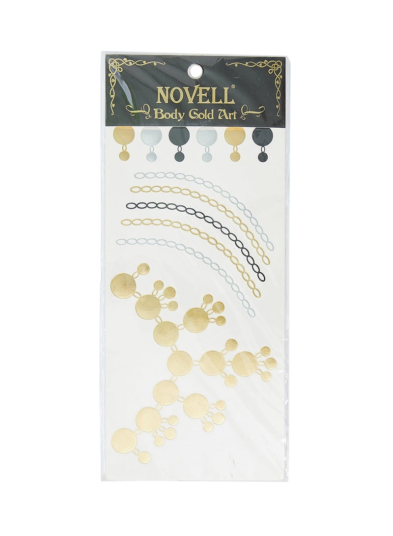 نوفل وشم مؤقت برسومات فنية للجسد 013