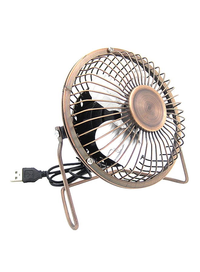 VANDER LIFE Home Silent Desktop USB Cooling Fan YY18600 Gold/Black - Image 1