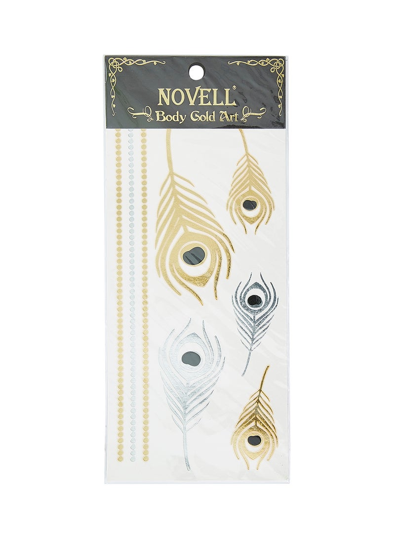 نوفل وشم مؤقت برسومات فنية للجسد 021#