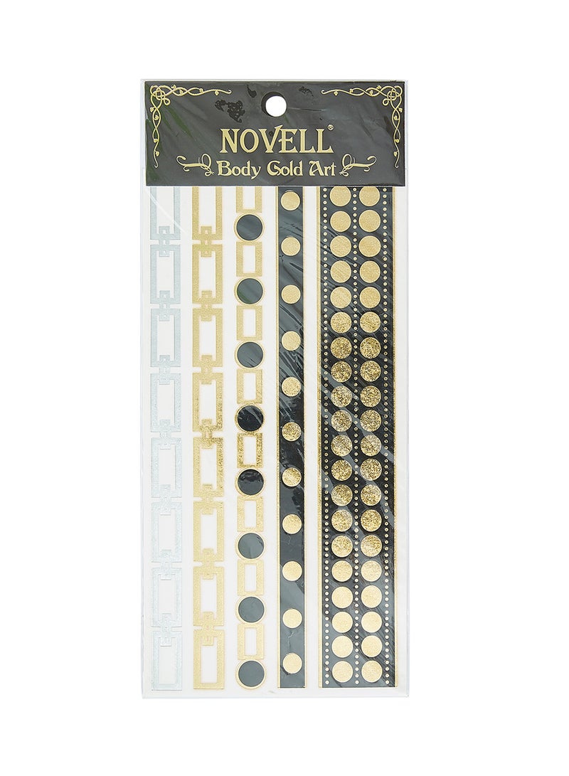 نوفل وشم مؤقت برسومات فنية للجسد #022