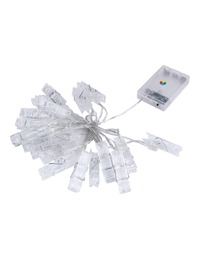 فاندر لايف سلك مزوّد بـ 20 مصباحاً LED ومشابك أبيض  - Image 1