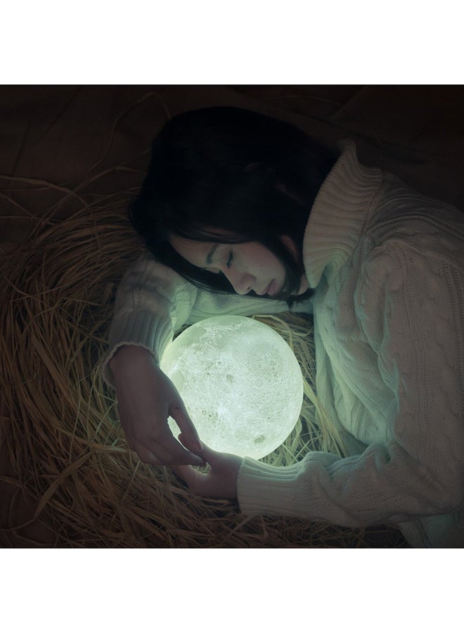 3D Full Moon-Shaped LED Light Lamp With Touch Control White 8cm - v1533806573/N16129337A_3