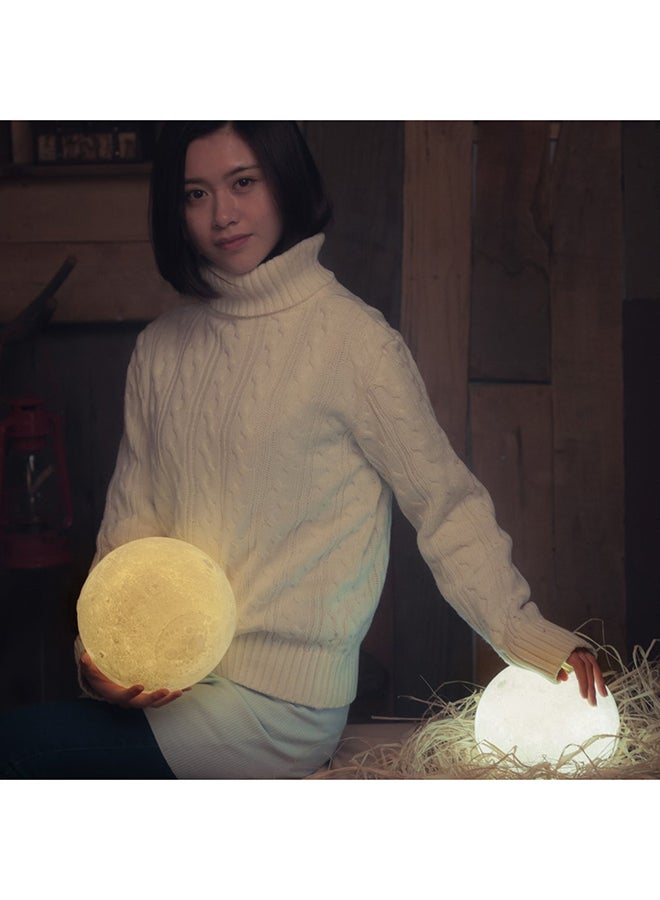 فاندر لايف مصباح LED بطباعة ثلاثية الأبعاد للقمر أبيض 10سم - Image 3