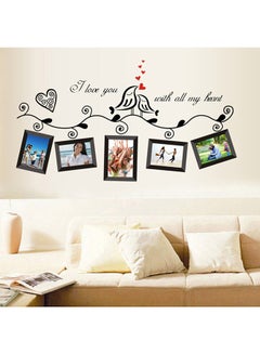 Love Birds Picture Frame Wall Sticker Black - v1533806729/N16183011A_4