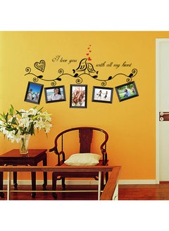 Love Birds Picture Frame Wall Sticker Black - v1533806730/N16183011A_7