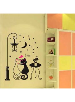 Art Design Home Decoration Wall Decor Cute Cat Couple Sticker Black 60x33cm - v1533806731/N16183012A_2