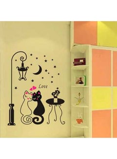 ANSELF Art Design Home Decoration Wall Decor Cute Cat Couple Sticker Black 60x33cm  - Image 2