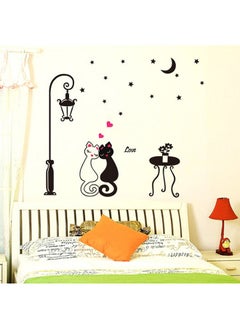 Art Design Home Decoration Wall Decor Cute Cat Couple Sticker Black 60x33cm - v1533806732/N16183012A_6