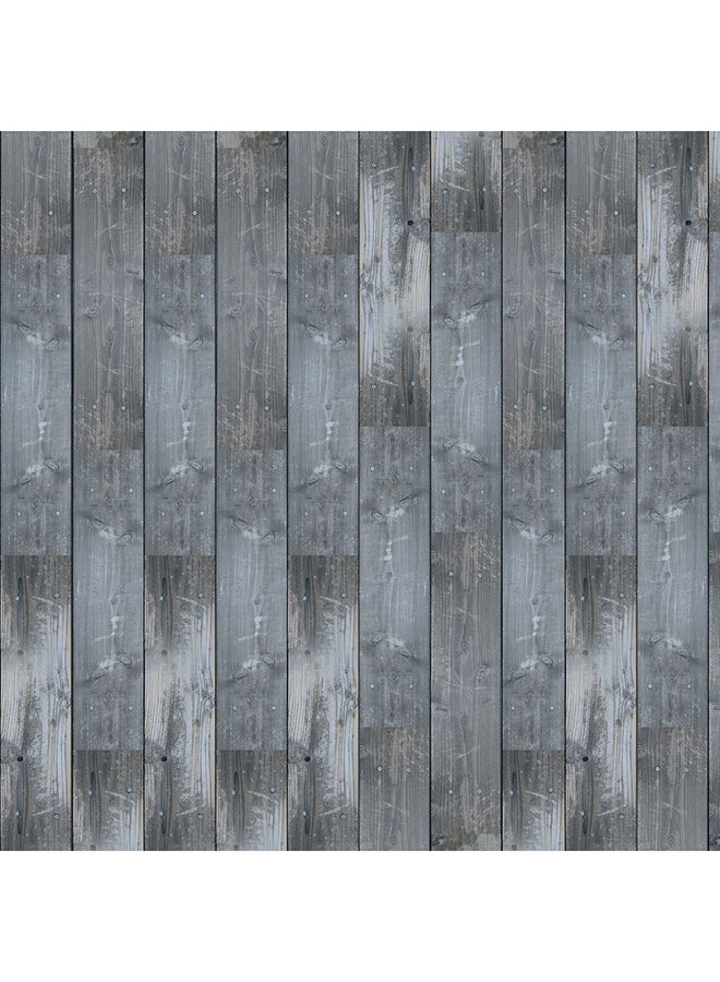 ANSELF Waterproof Self-Adhesive Multi-Purpose Wood Grain Wallpaper Grey - Image 1