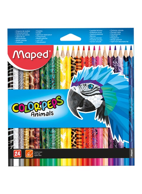 24-Piece Coloring Pencils Multicolour