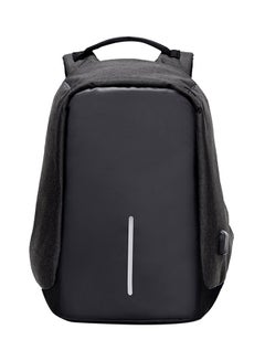 Waterproof Nylon USB Charging Anti-Theft Travel Backpack Black - v1533809528/N16200445A_1