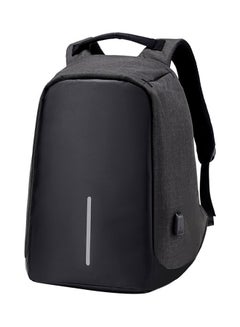 Waterproof Nylon USB Charging Anti-Theft Travel Backpack Black - v1533809528/N16200445A_2