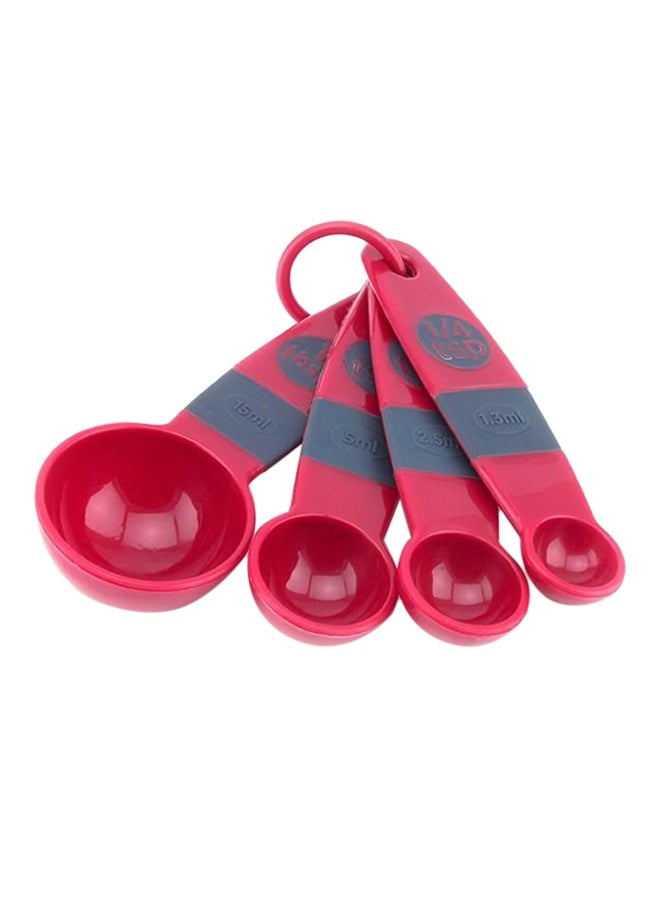 Andliving 4-Piece Measuring Spoon Set Red 