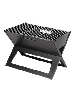 Generic Foldable Barbeque Charcoal Grill Black/Silver 45x30centimeter  - Image 1