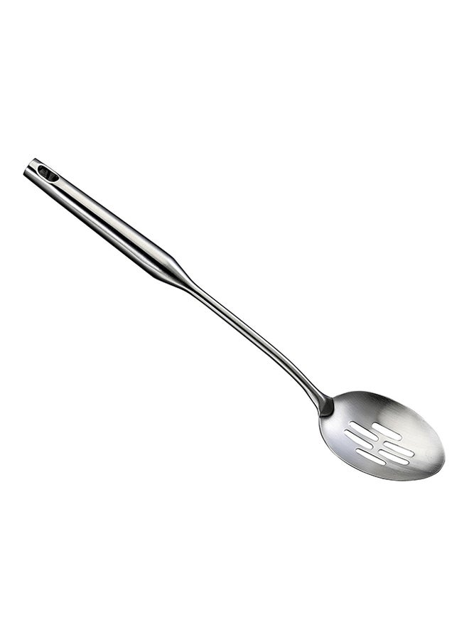 Generic Stainless Steel Slotted Spoon Silver 15.25x0.75x2.875inch 