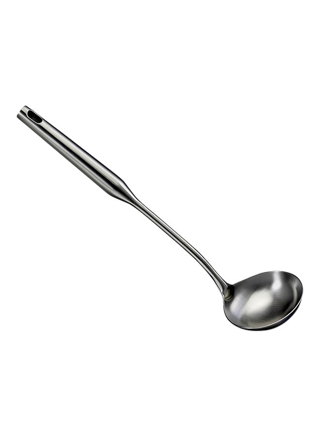 Generic Stainless Steel Soup Ladle Silver 14x1.25x3.625inch 