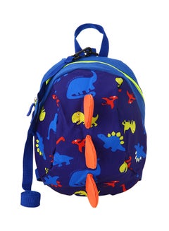 Generic Printed Design Canvas Backpack Blue/Orange  - Image 1