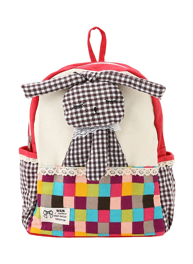 Cute Cartoon Rabbit School Backpack Multicolour  - Image 1