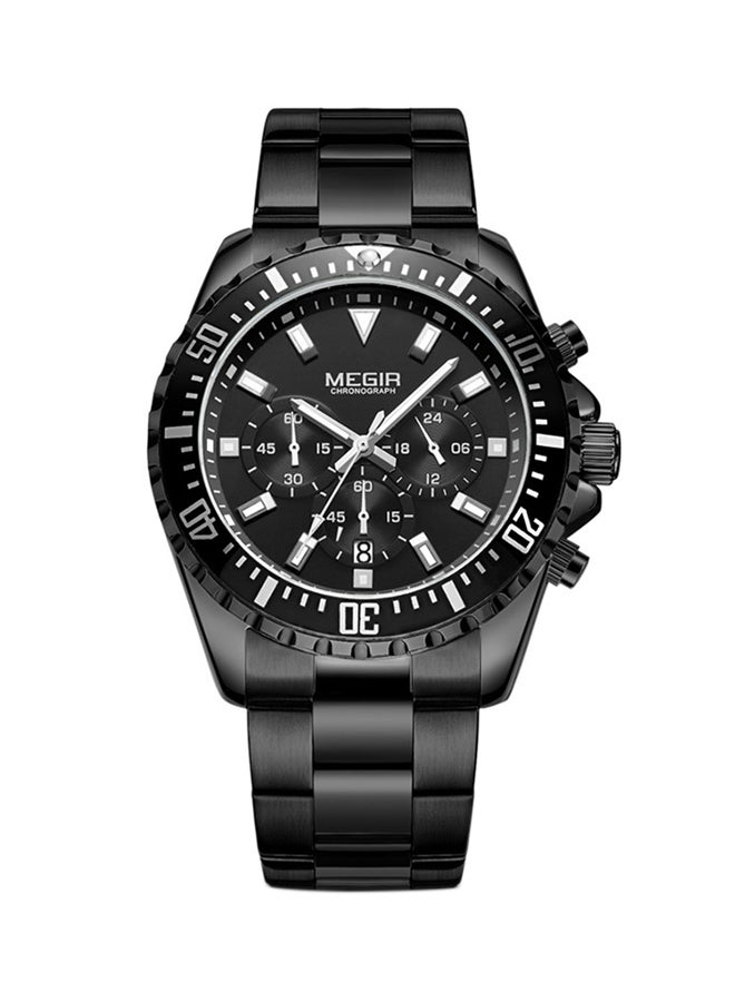 MEGIR Men's Water Resistant Stainless Steel Chronograph Watch 2064-3