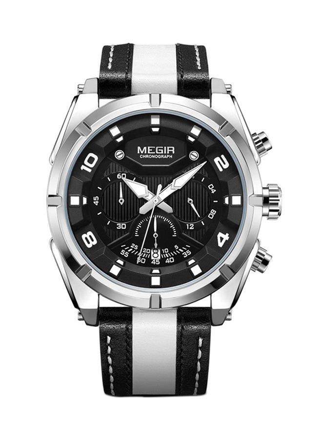 ميجر ساعة يد كرونوغراف مقاومة للمياه بسوار من البولي يوريثان طراز 2076GA men